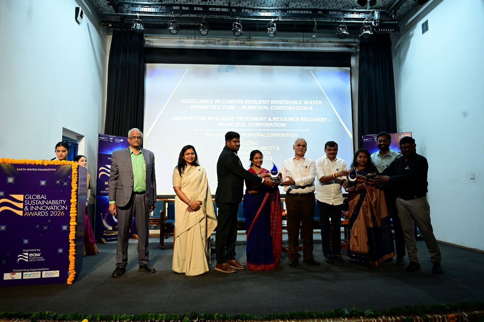Bhubaneswar Municipal Corporation, EXCELLENCE IN CLIMATE-RESILIENT RENEWABLE WATER INFRASTRUCTURE – MUNICIPAL CORPORATION  &  INNOVATION IN SLUDGE TREATMENT & RESOURCE RECOVERY – MUNICIPAL CORPORATION